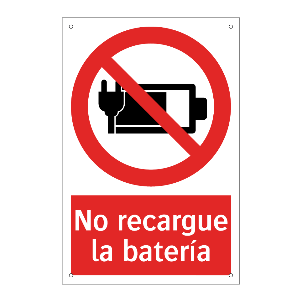 No recargue la batería