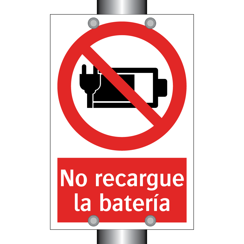 No recargue la batería