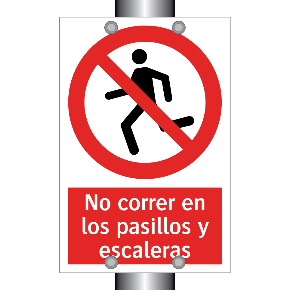 No correr en los pasillos y escaleras