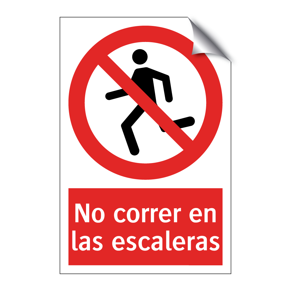 No correr en las escaleras