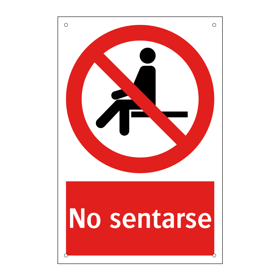 No sentarse