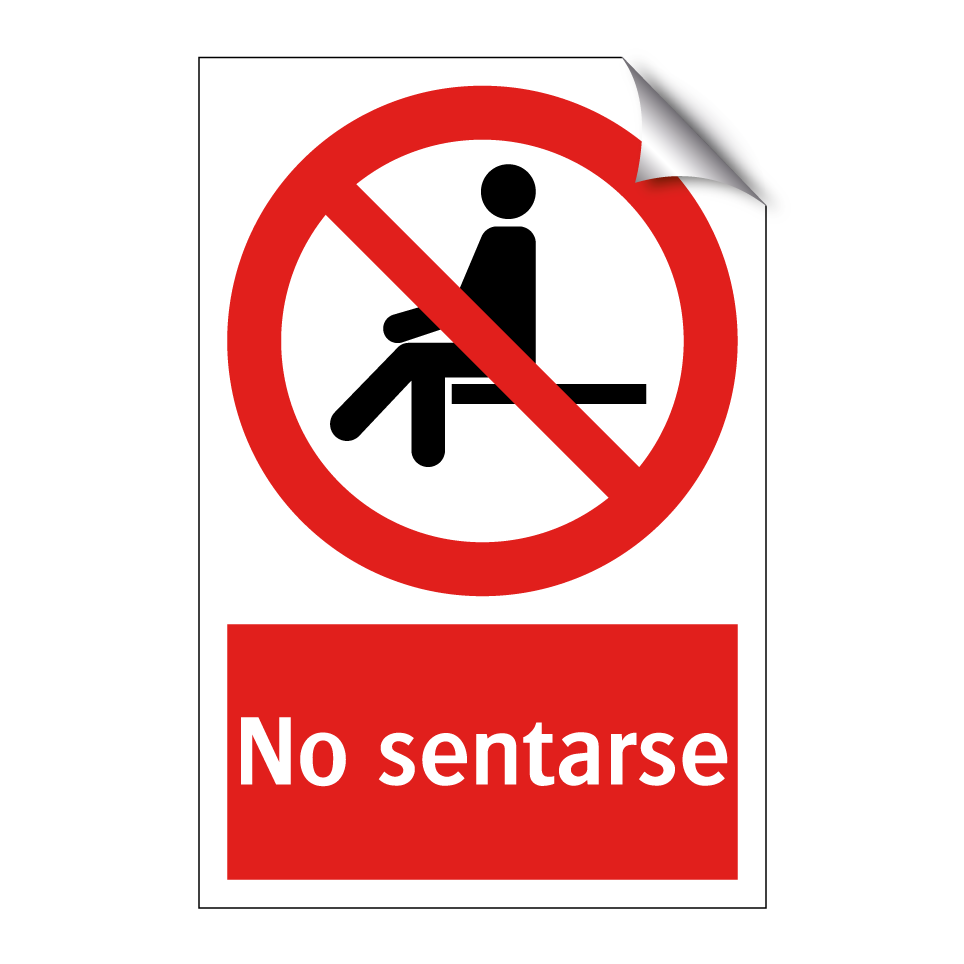 No sentarse