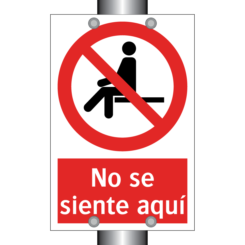 No se siente aquí