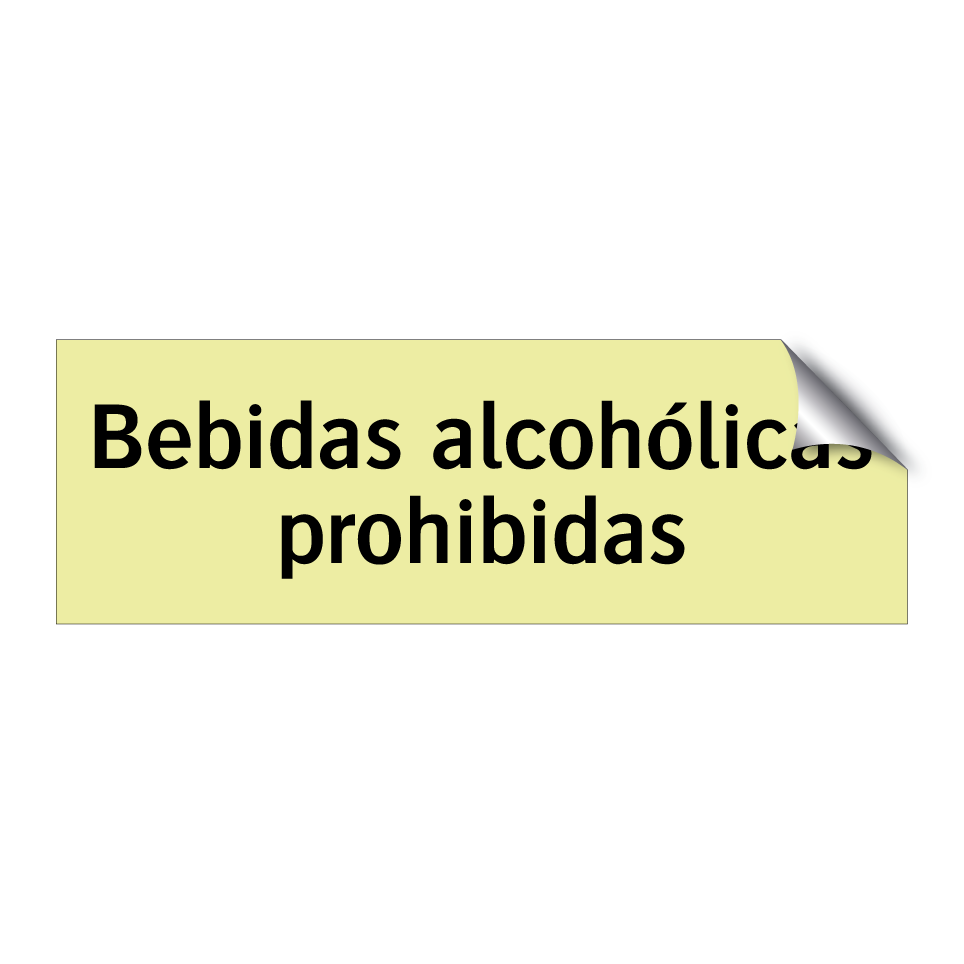 Bebidas alcohólicas prohibidas