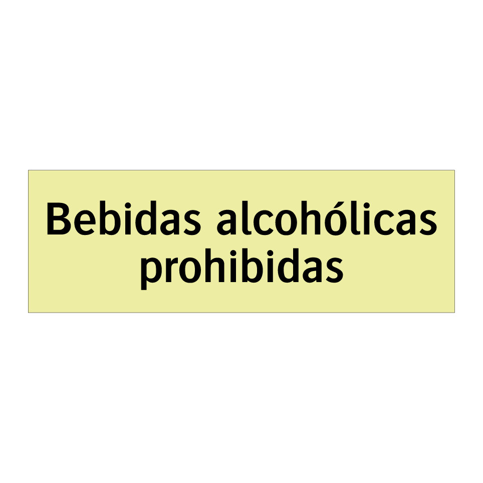 Bebidas alcohólicas prohibidas