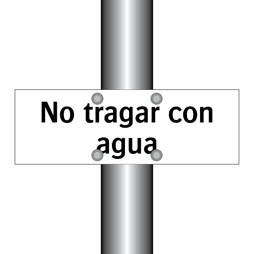 No tragar con agua