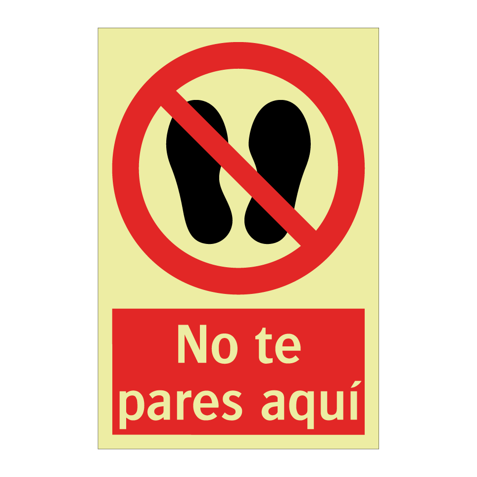 No te pares aquí