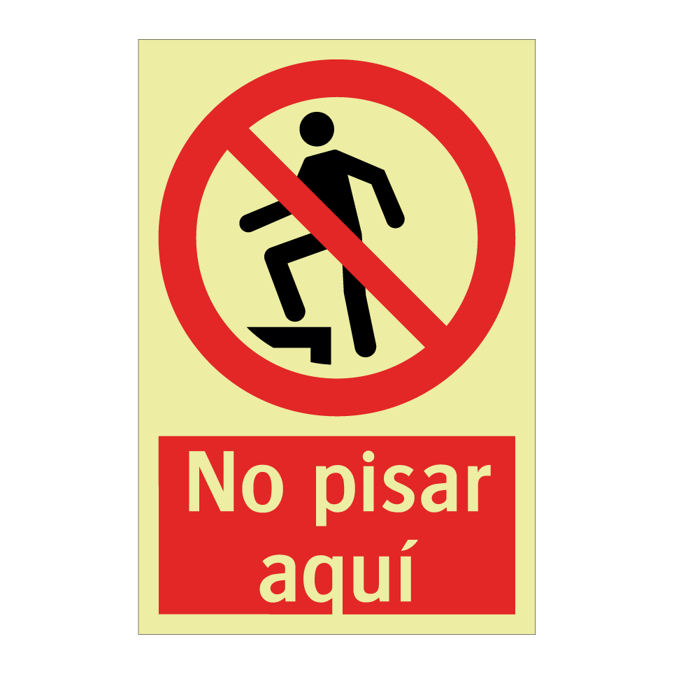 No pisar aquí