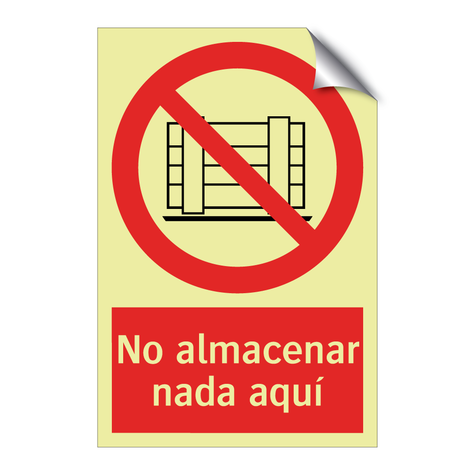 No almacenar nada aquí