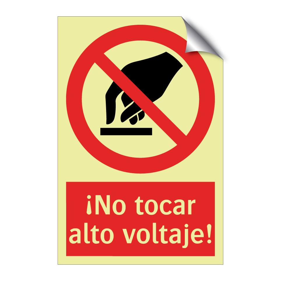 ¡No tocar alto voltaje!