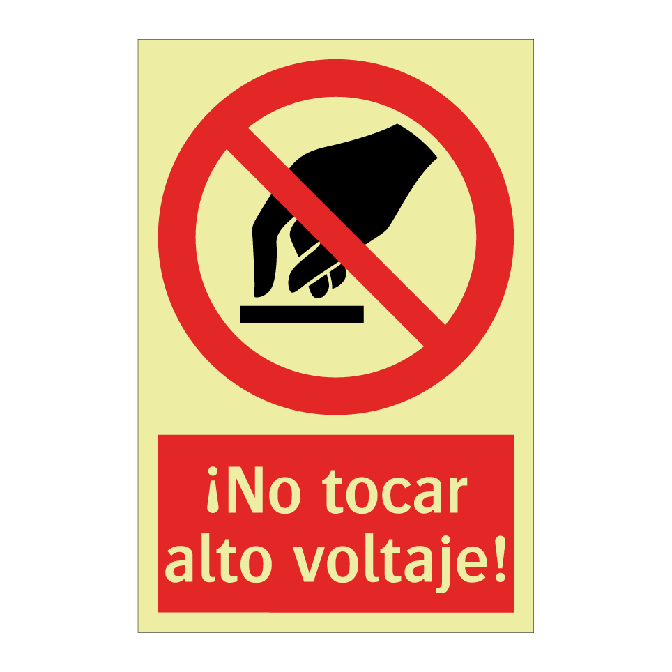 ¡No tocar alto voltaje!