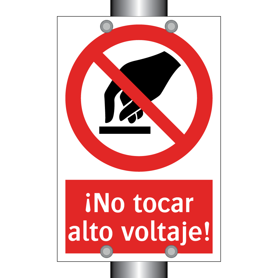 ¡No tocar alto voltaje!