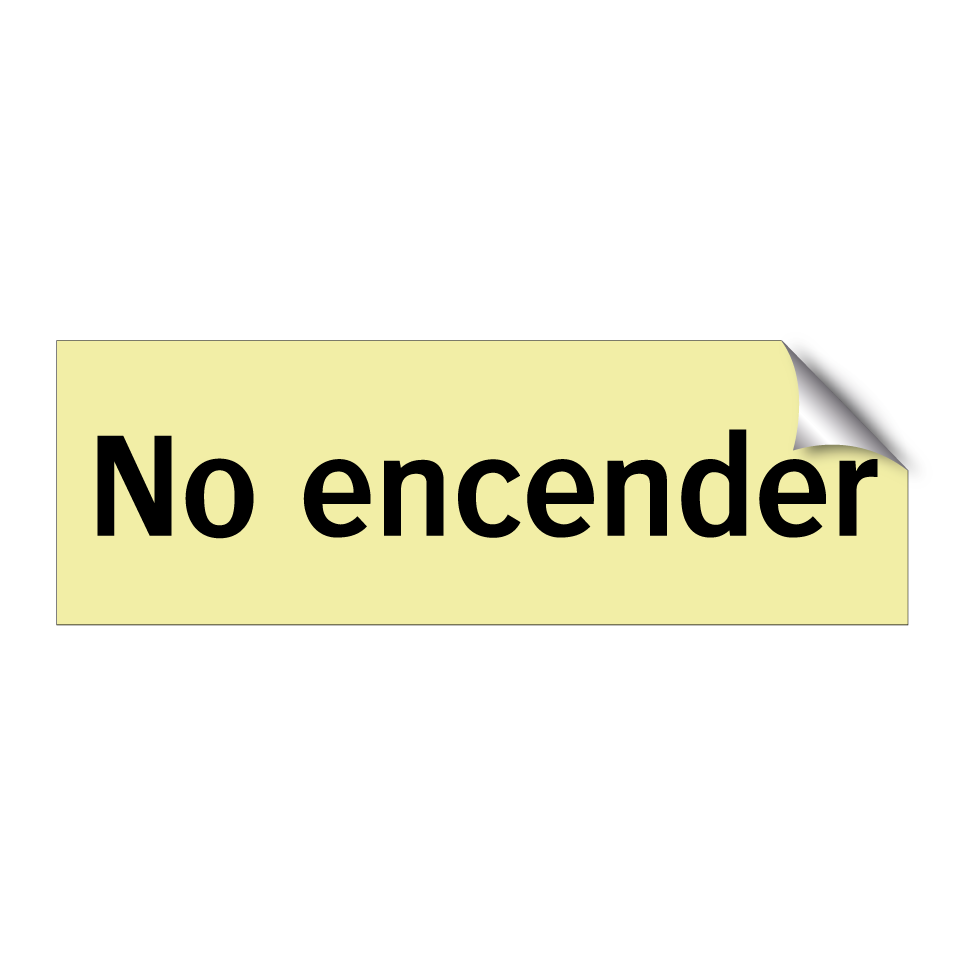 No encender