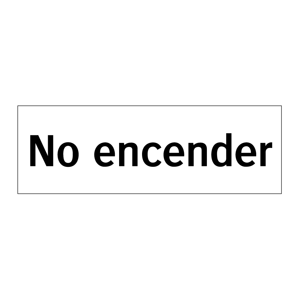 No encender