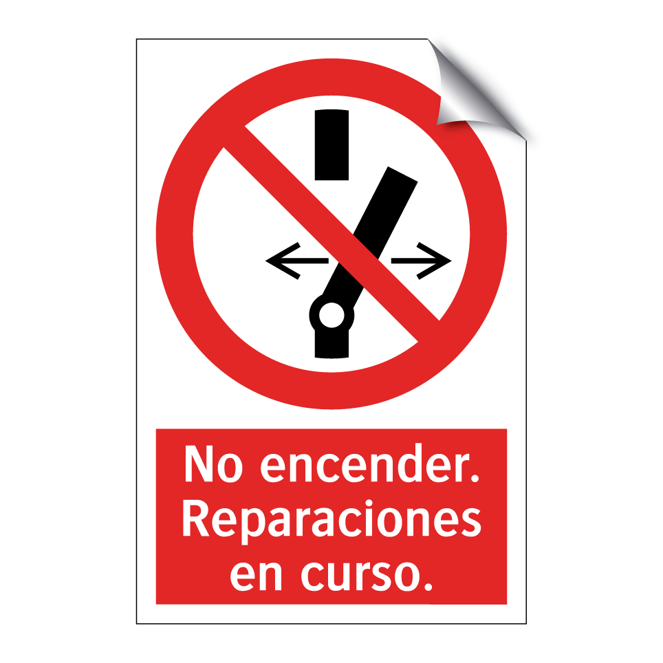 No encender. Reparaciones en curso.