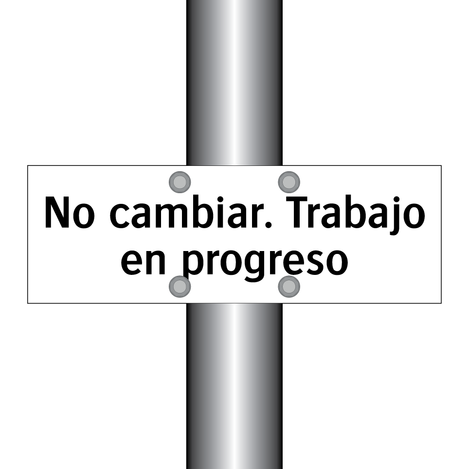 No cambiar. Trabajo en progreso