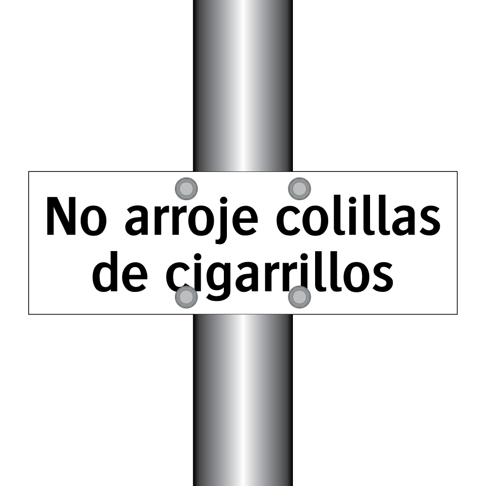 No arroje colillas de cigarrillos