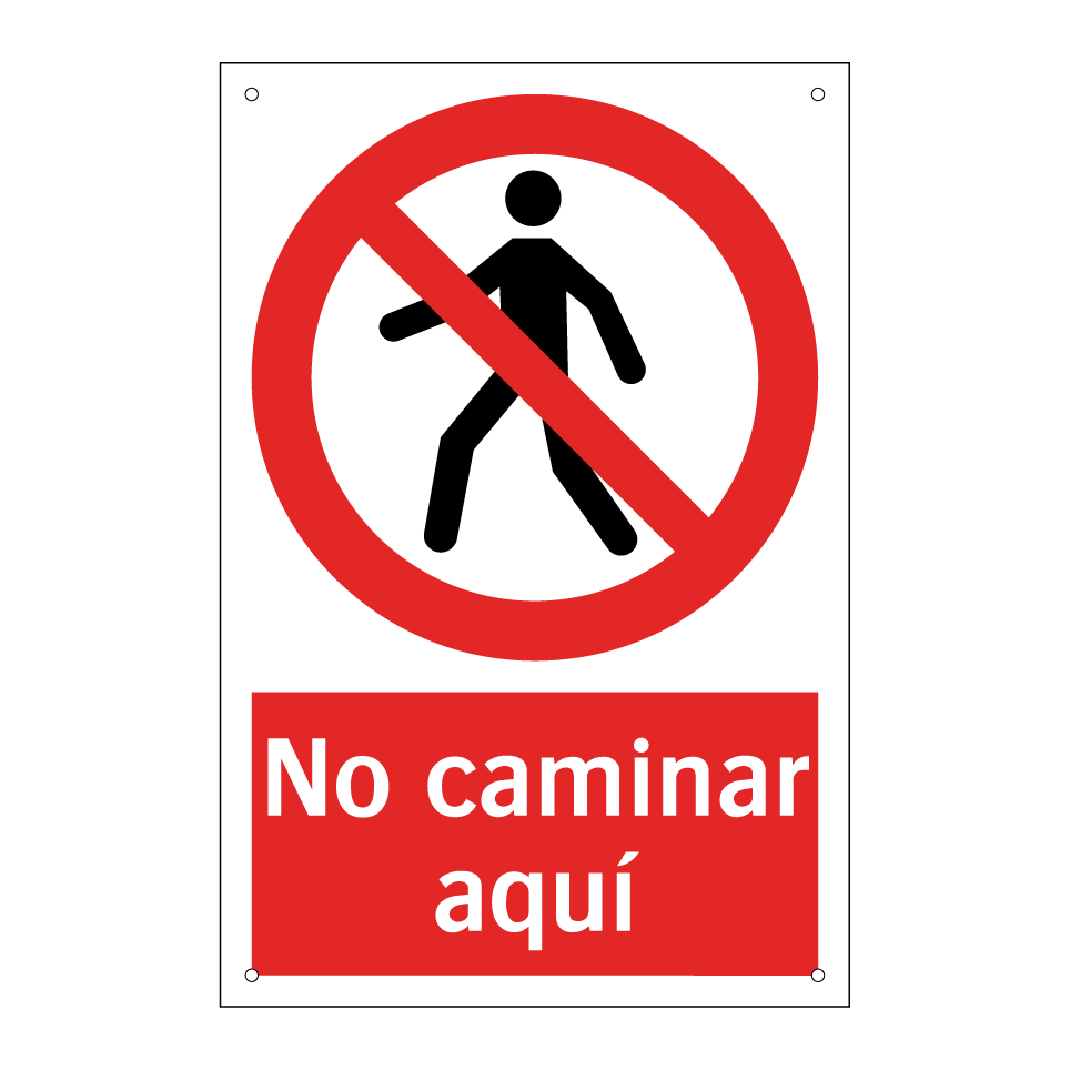 No caminar aquí