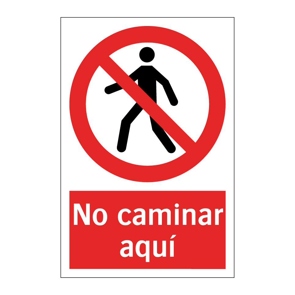 No caminar aquí
