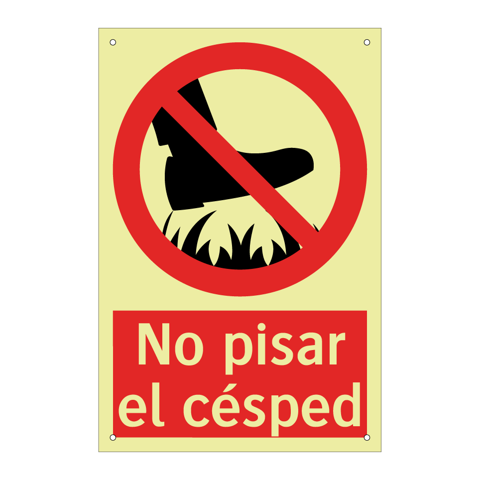 No pisar el césped