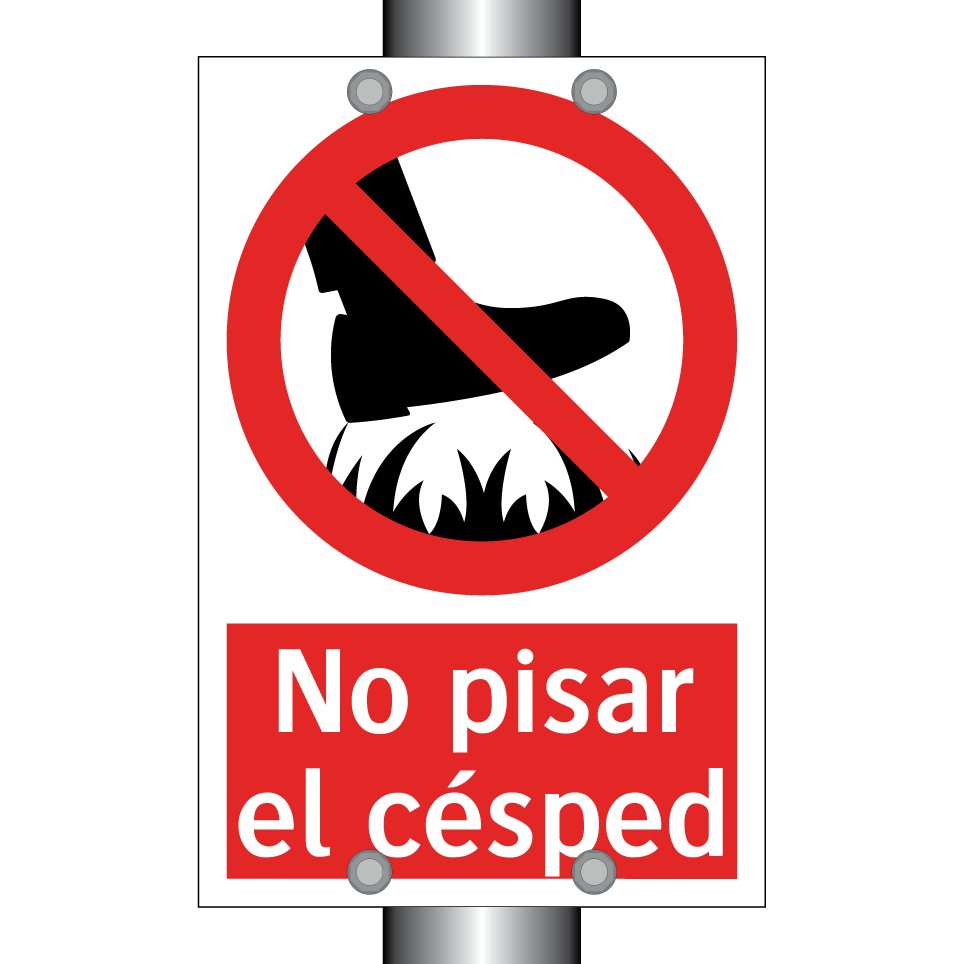 No pisar el césped