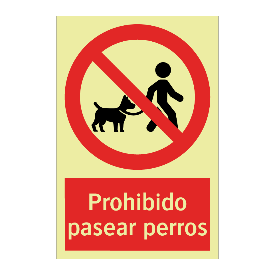 Prohibido pasear perros