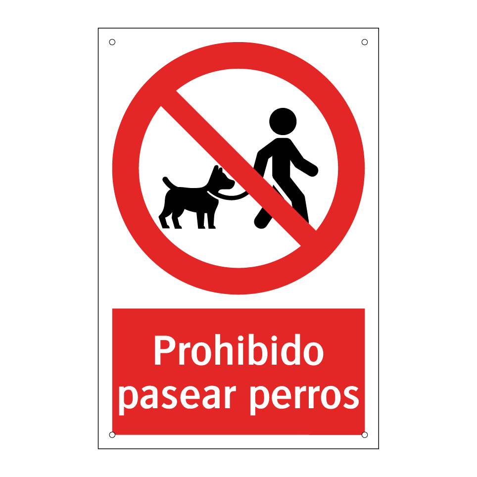 Prohibido pasear perros