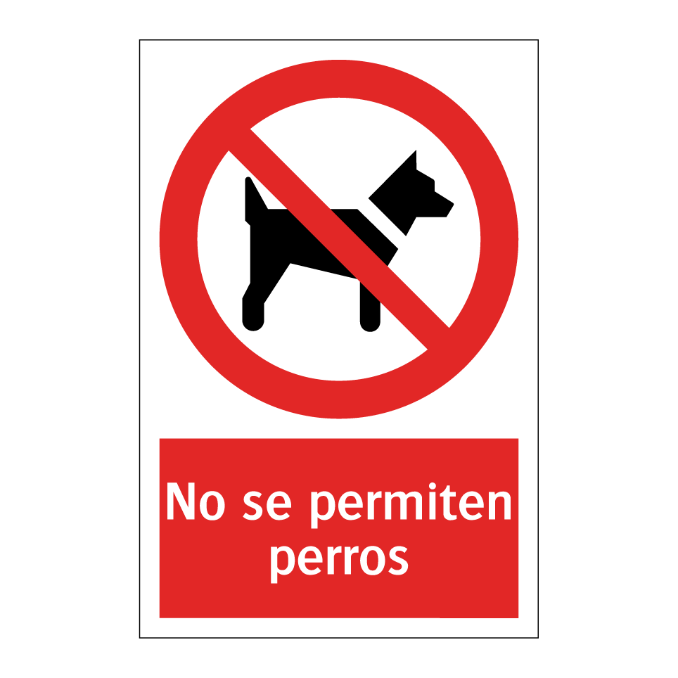 No se permiten perros