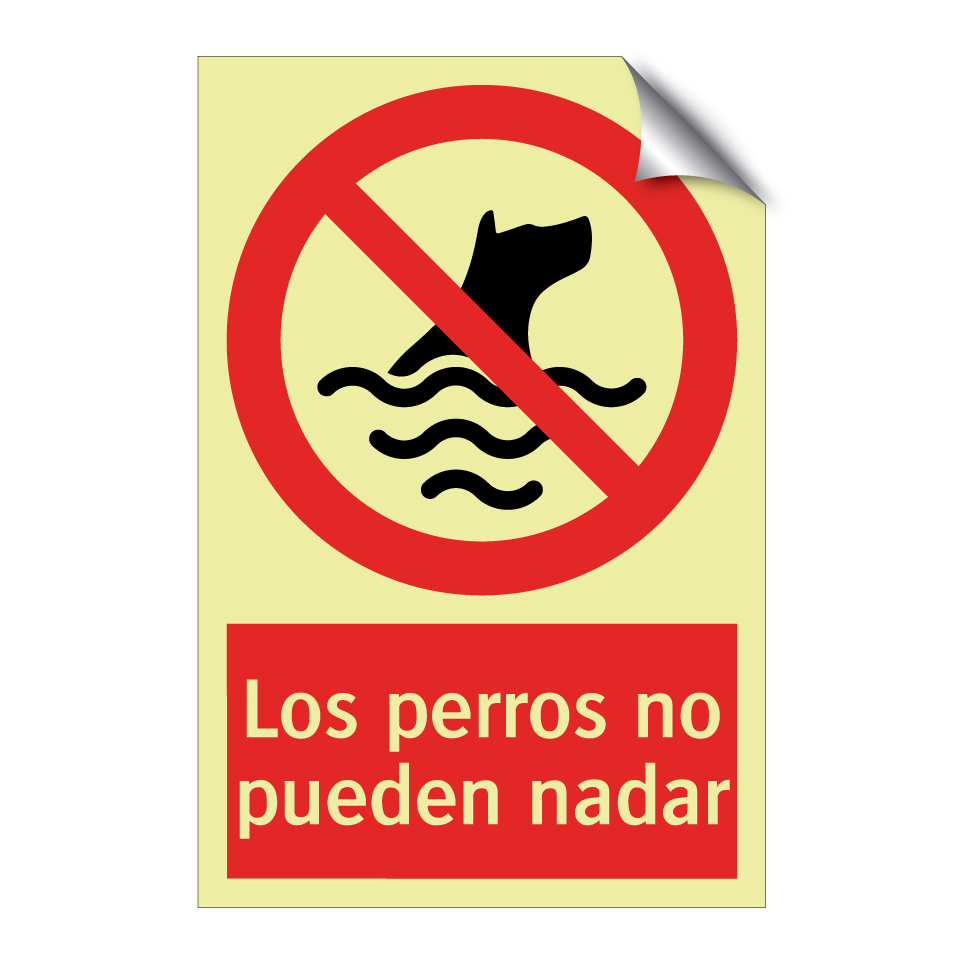 Los perros no pueden nadar