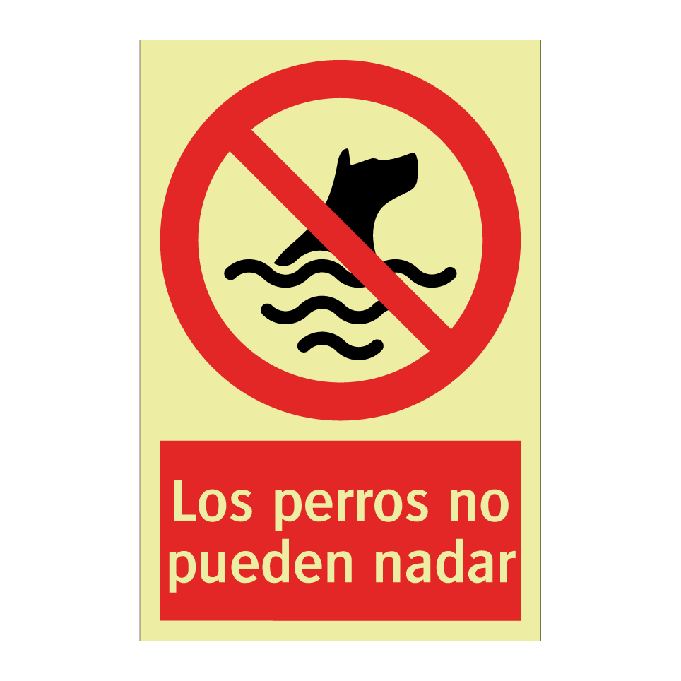 Los perros no pueden nadar