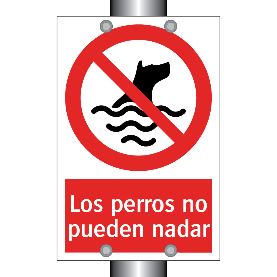 Los perros no pueden nadar