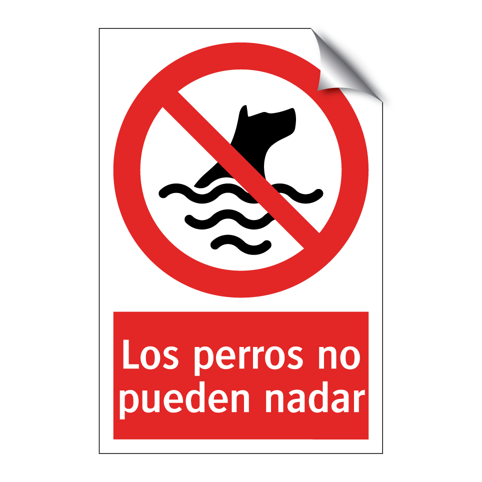 Los perros no pueden nadar