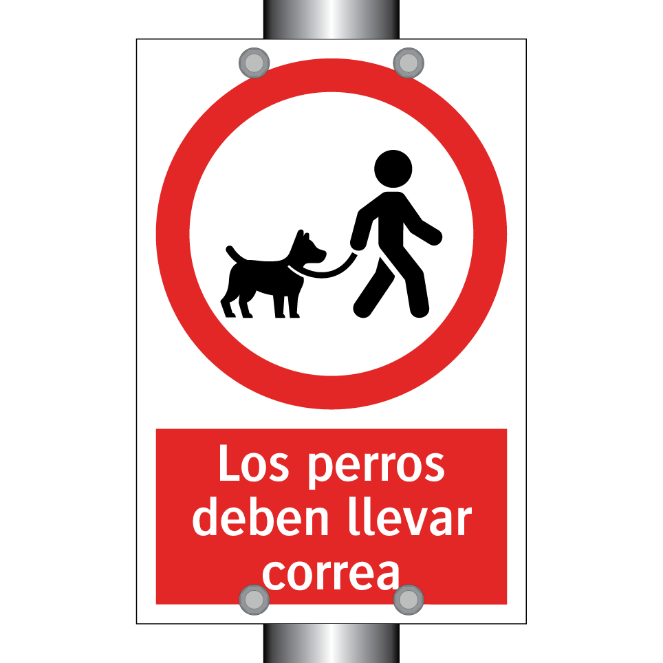 Los perros deben llevar correa