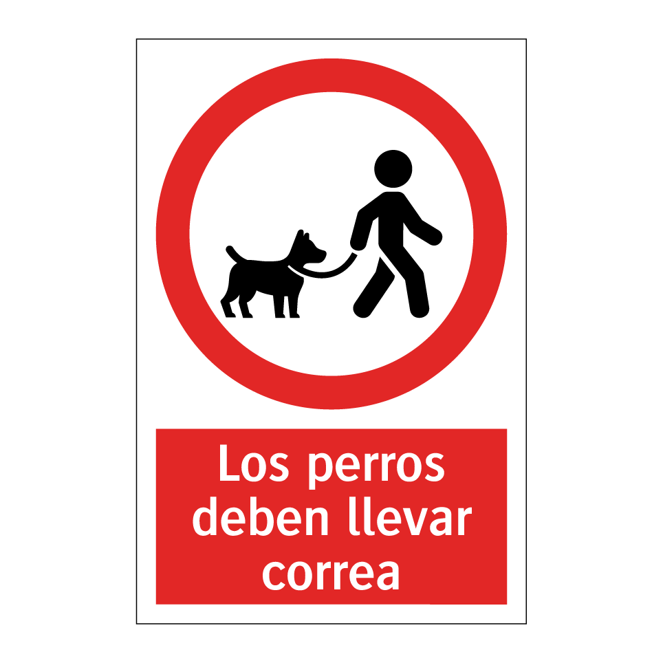 Los perros deben llevar correa