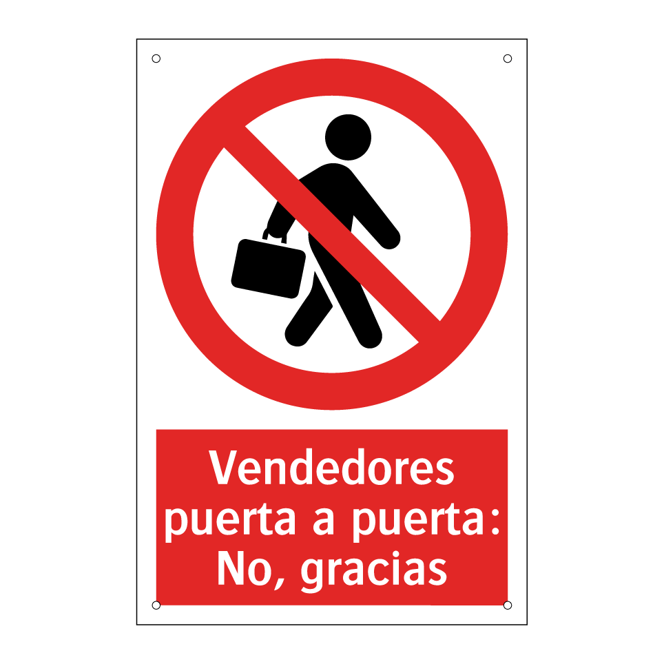 Vendedores puerta a puerta: No, gracias