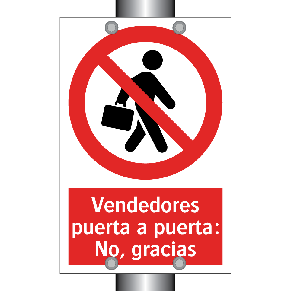 Vendedores puerta a puerta: No, gracias