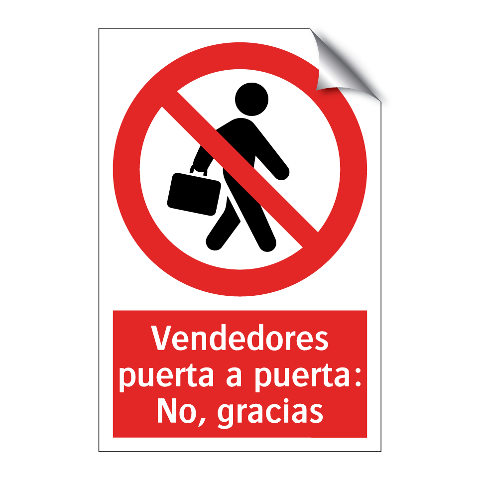 Vendedores puerta a puerta: No, gracias