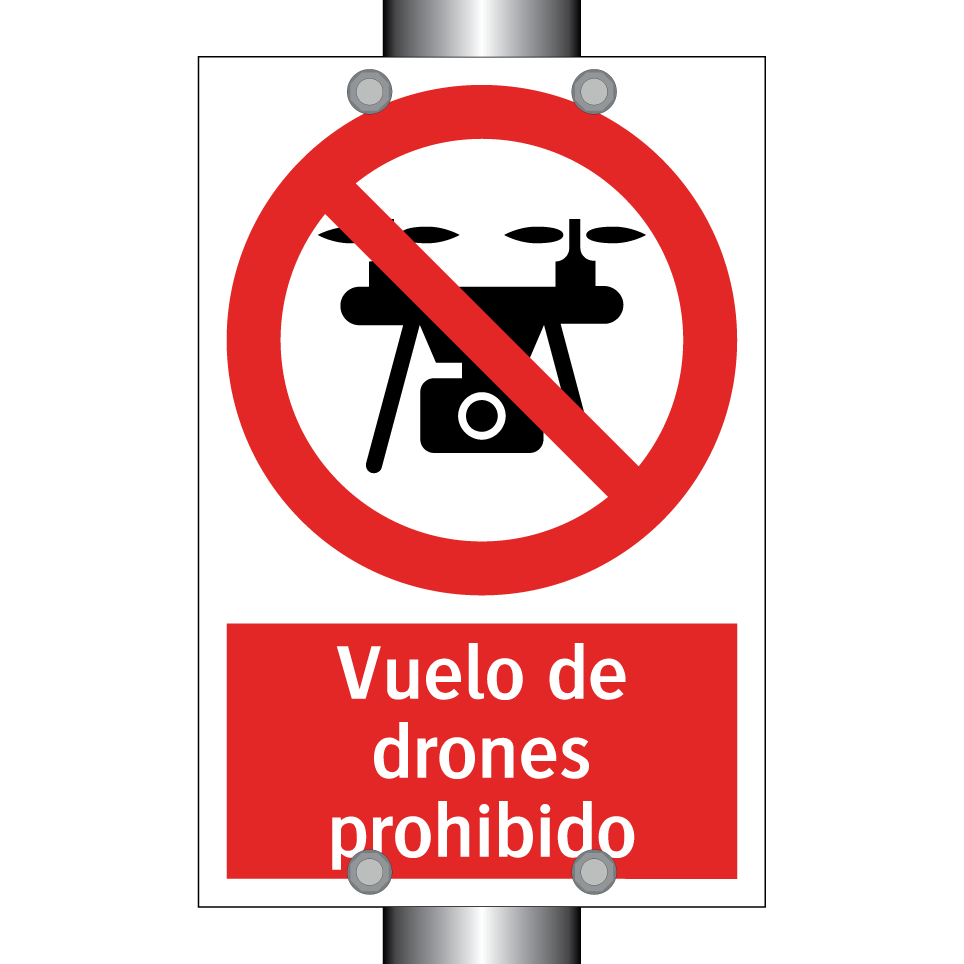 Vuelo de drones prohibido