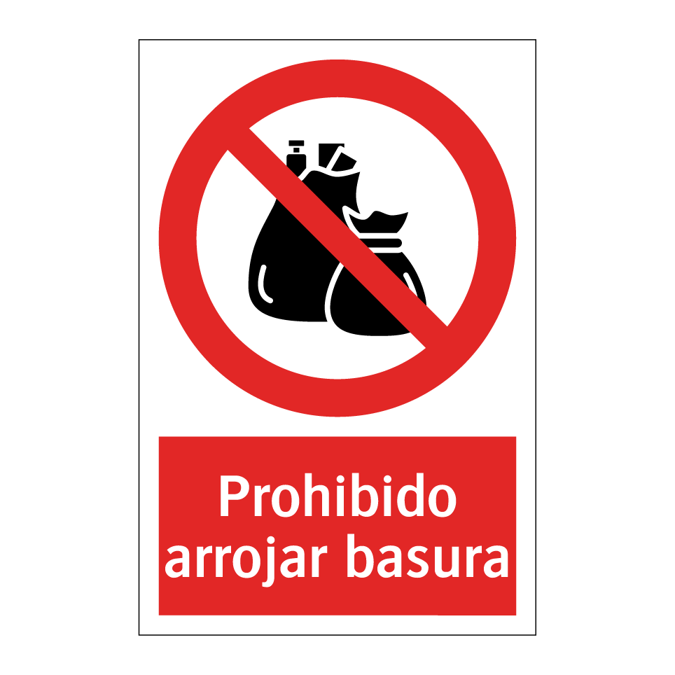Prohibido arrojar basura