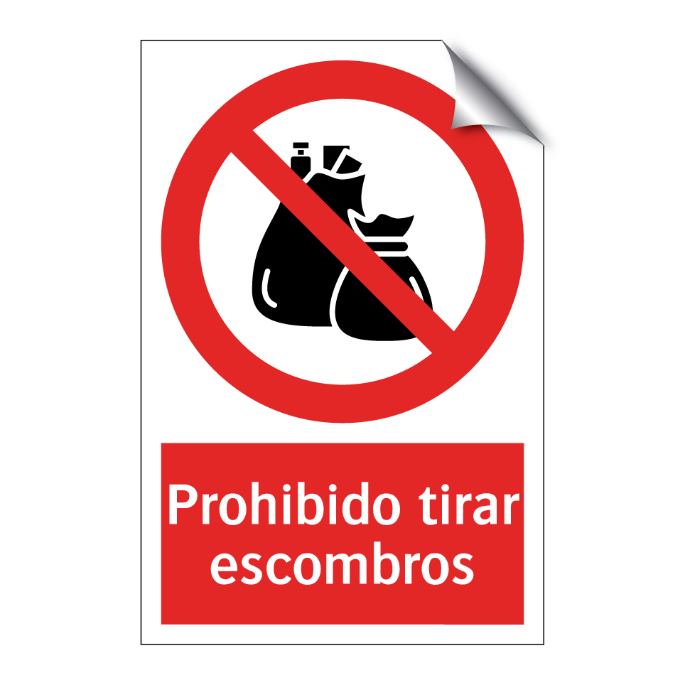 Prohibido tirar escombros