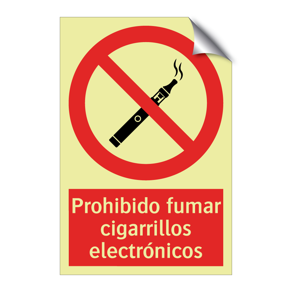Prohibido fumar cigarrillos electrónicos