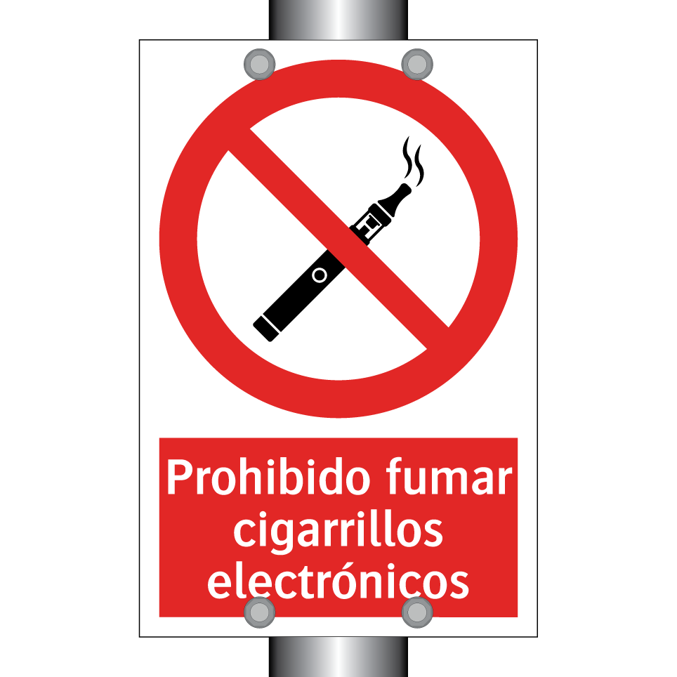Prohibido fumar cigarrillos electrónicos