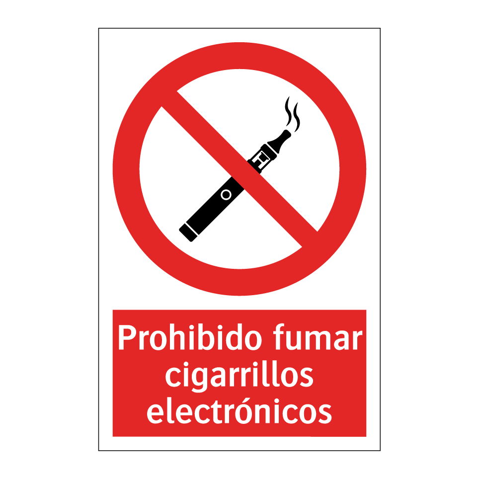 Prohibido fumar cigarrillos electrónicos
