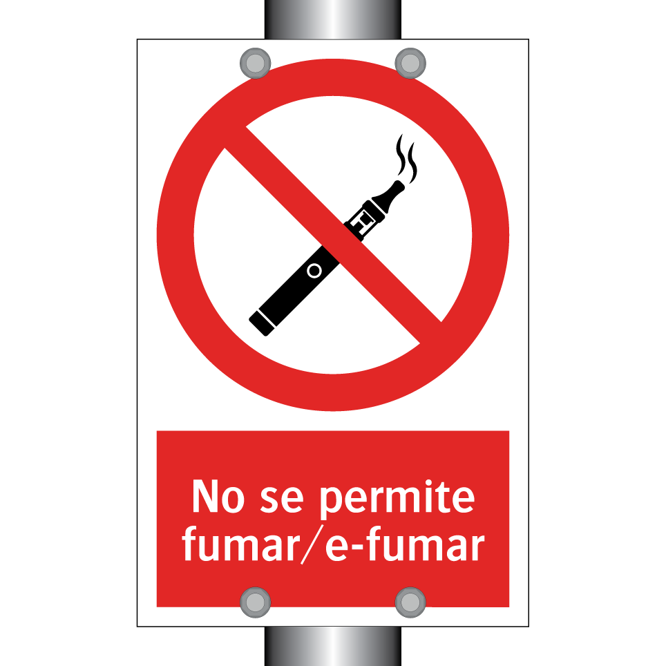 No se permite fumar/e-fumar