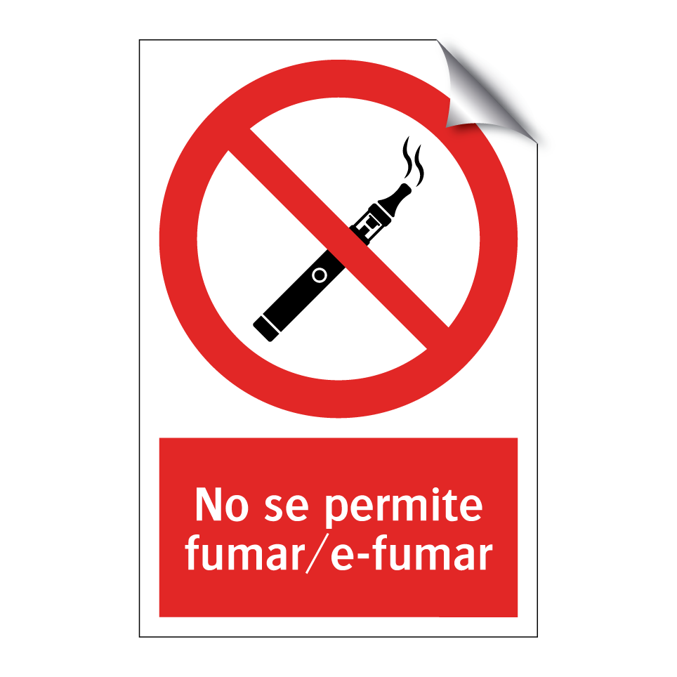 No se permite fumar/e-fumar