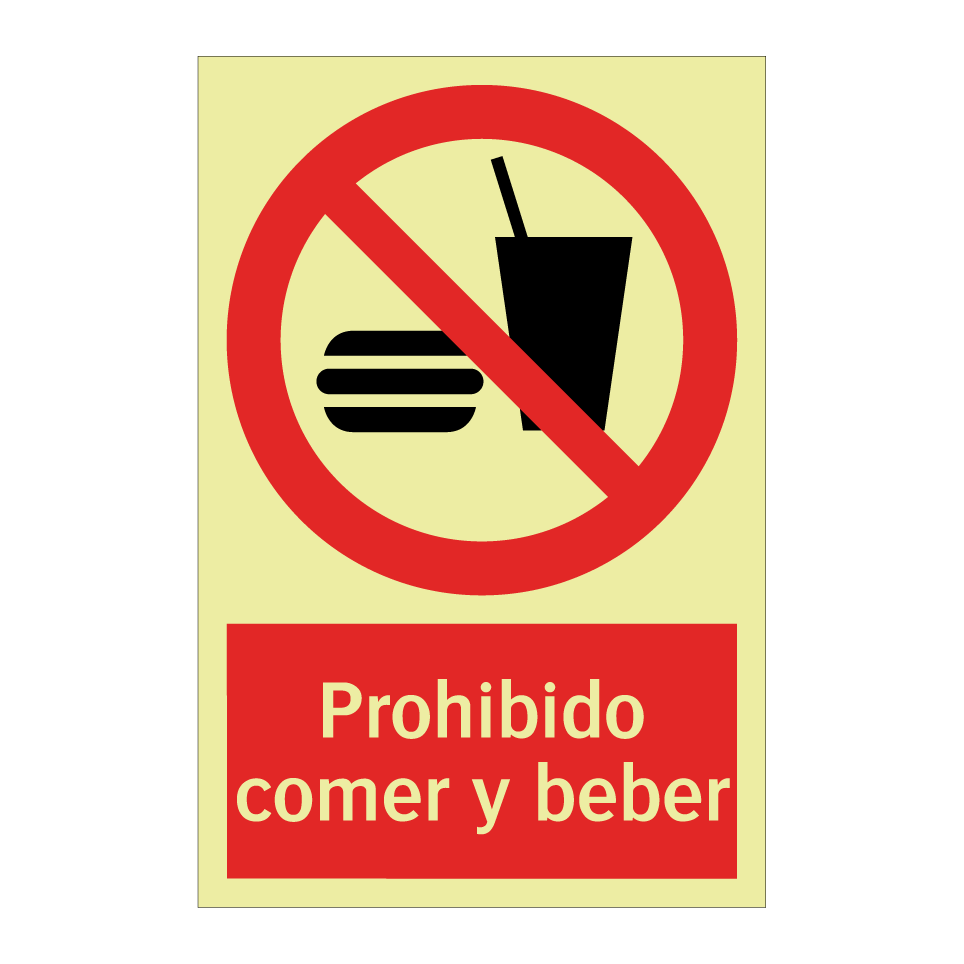 Prohibido comer y beber