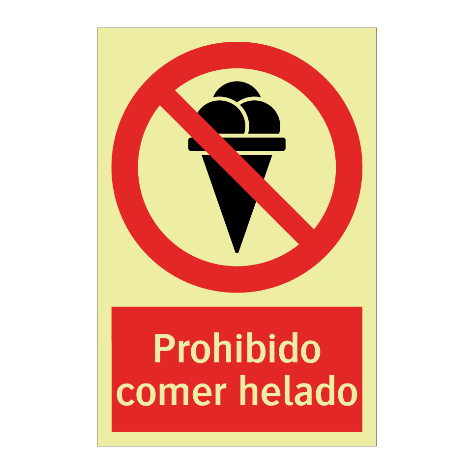 Prohibido comer helado