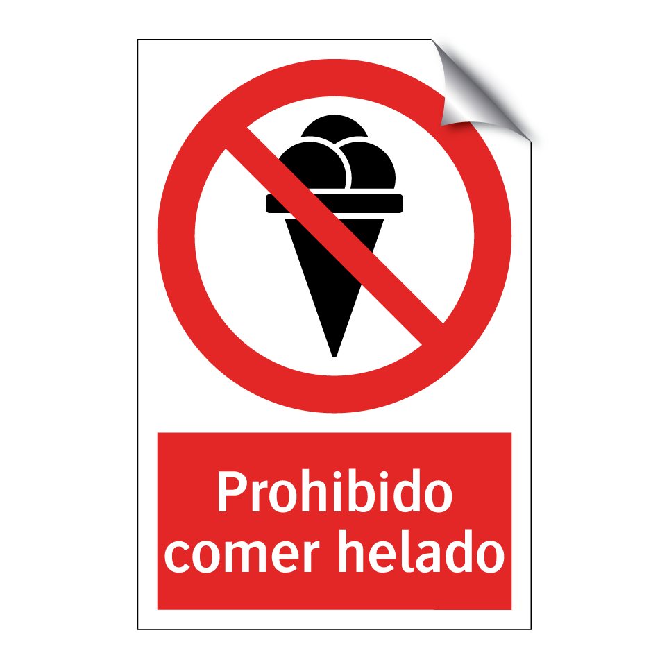 Prohibido comer helado