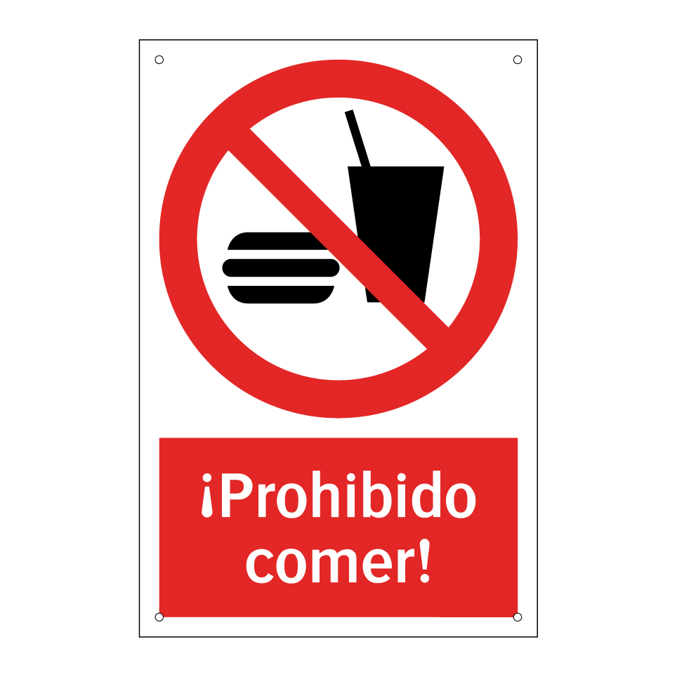 ¡Prohibido comer!