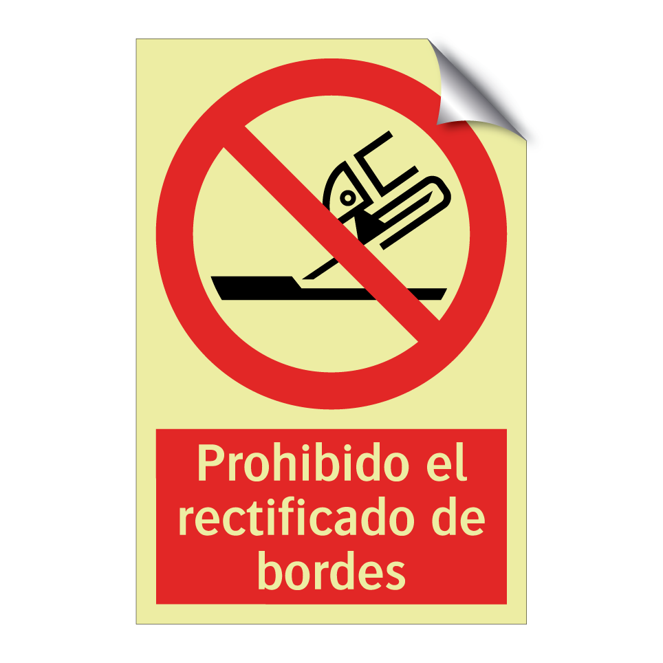 Prohibido el rectificado de bordes